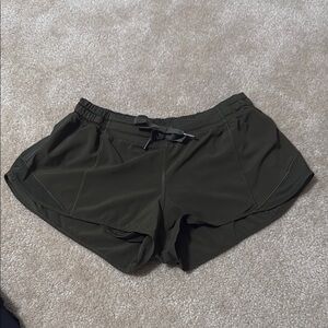 Lululemon Athletica Olive Hottie Hot 2.5” Shorts